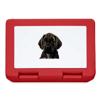 Dogge Doggen Hund Hunde Deutsche Dogge - Brotdose - Rot - Vorne