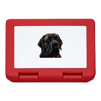 Dogge Doggen Hund Hunde Deutsche Dogge - Brotdose - Rot - Vorne