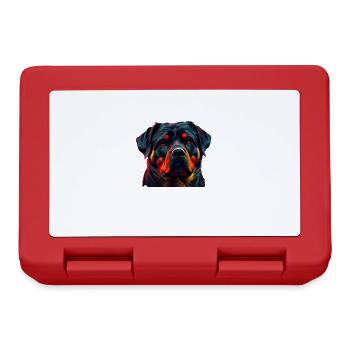 Rottweiler Dog Dogs Puppy Dog Owner Rottweiler - Lunchbox - red - Front