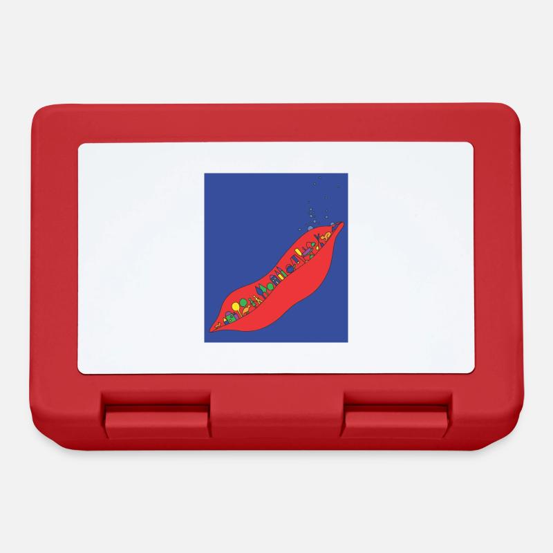 Atlantis - a colorful lost world - Lunchbox - red