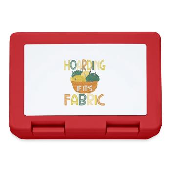 Quilting Gift Sewing Knitting Quilter - Lunchbox - red - Front