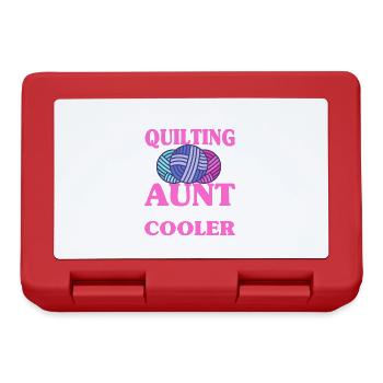 Quilting Gift Sewing Knitting Quilter - Lunchbox - red - Front