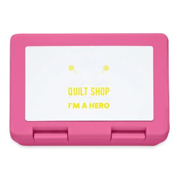 Quilting Gift Sewing Knitting Quilter - Lunchbox - pink - Front