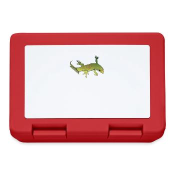 Madagaskar Taggecko I Reptilien Motiv für - Brotdose - Rot - Vorne