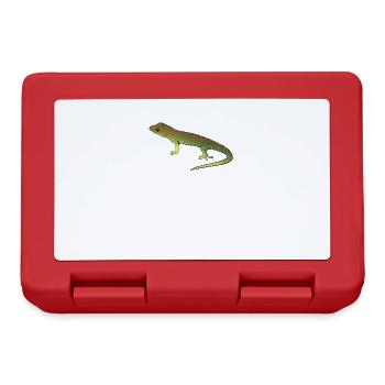 Madagaskar Taggecko I Reptilien Motiv für - Brotdose - Rot - Vorne