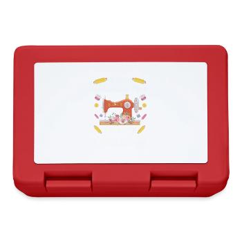 Quilting Gift Sewing Knitting Quilter - Lunchbox - red - Front