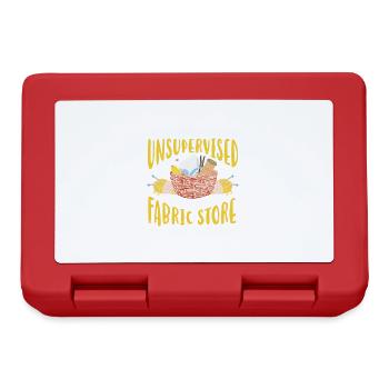 Quilting Gift Sewing Knitting Quilter - Lunchbox - red - Front