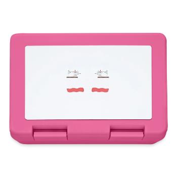 Quilting Gift Sewing Knitting Quilter - Lunchbox - pink - Front