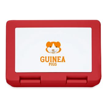 Guinea Pig Gift Pet Guinea Pig - Lunchbox - red - Front