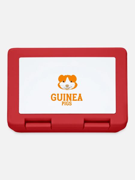 Guinea Pig Gift Pet Guinea Pig - Lunchbox - red