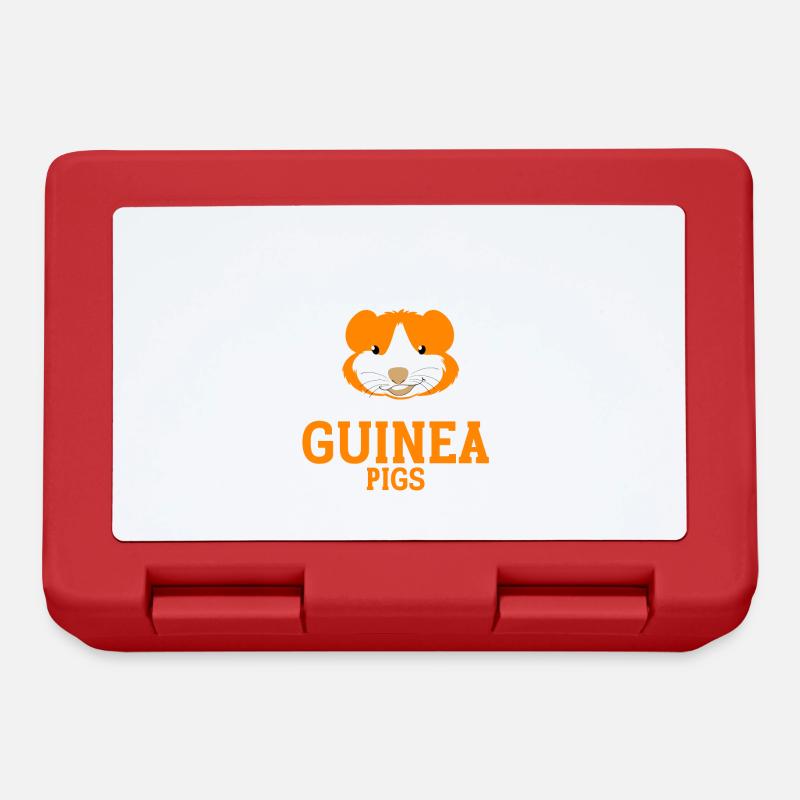 Guinea Pig Gift Pet Guinea Pig - Lunchbox - red