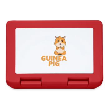Guinea Pig Gift Pet Guinea Pig - Lunchbox - red - Front