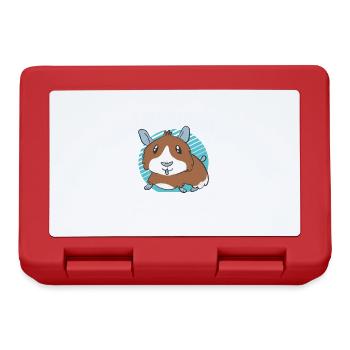 Guinea Pig Gift Pet Guinea Pig - Lunchbox - red - Front
