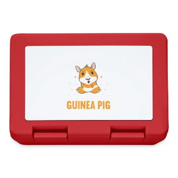Guinea Pig Gift Pet Guinea Pig - Lunchbox - red - Front