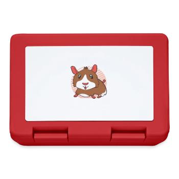 Guinea Pig Gift Pet Guinea Pig - Lunchbox - red - Front