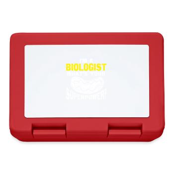 Biology Gift Biologist - Lunchbox - red - Front