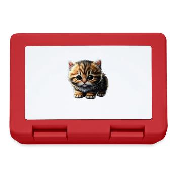 Cat Cats Cat lover cute kitten - Lunchbox - red - Front