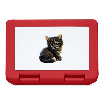 Cat Cats Cat lover cute kitten - Lunchbox - red - Front
