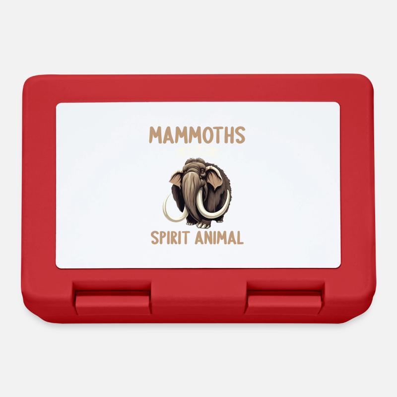 Ich mag halt einfach Mammuts Mammut - Brotdose - Rot