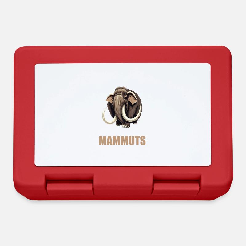 Ich mag halt einfach Mammuts Mammut - Brotdose - Rot