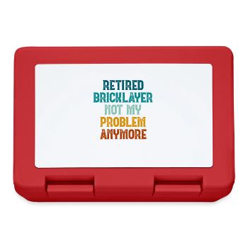 Mason Gift Profession Saying Mason - Lunchbox - red - Front
