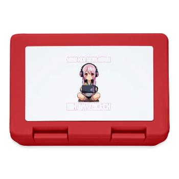 Gaming Konsole PC Zockerin Mädchen Gamer Girl - Brotdose - Rot - Vorne