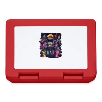 Arcade Gaming Retro Slots Jeux 80s Gamer - Boîte à goûter - rouge - Devant