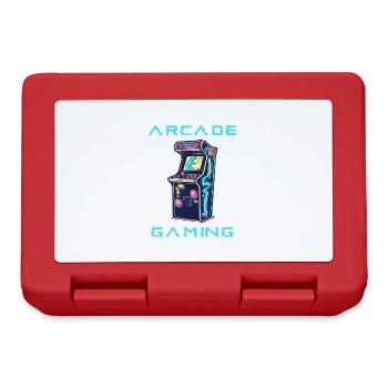 Arcade Gaming Retro Slots Jeux 80s Gamer - Boîte à goûter - rouge - Devant