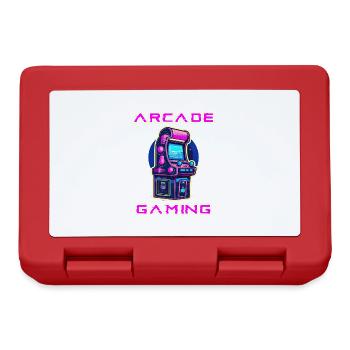 Arcade Gaming Retro Slots Jeux 80s Gamer - Boîte à goûter - rouge - Devant