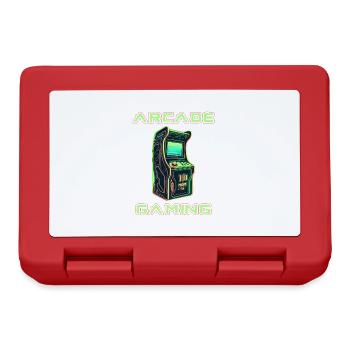 Arcade Gaming Retro Slots Jeux 80s Gamer - Boîte à goûter - rouge - Devant