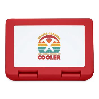 Roofer Gift Work Artisan Roofer - Lunchbox - red - Front