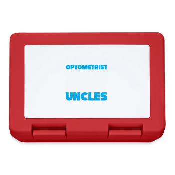 Optiker Geschenk Optometrie - Brotdose - Rot - Vorne