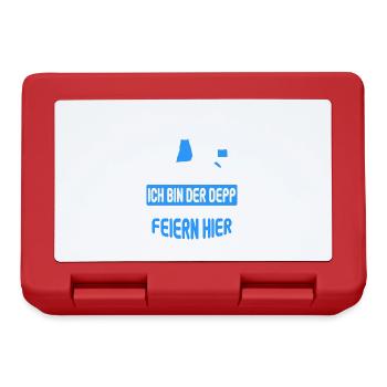 Junggesellenabschied Poltern Polterabend JGA - Brotdose - Rot - Vorne