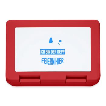 Junggesellenabschied Poltern Polterabend JGA - Brotdose - Rot - Vorne