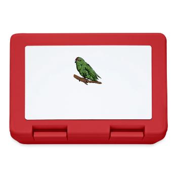 Goat Parakeet I Parakeet Motif for Bird Holder - Lunchbox - red - Front