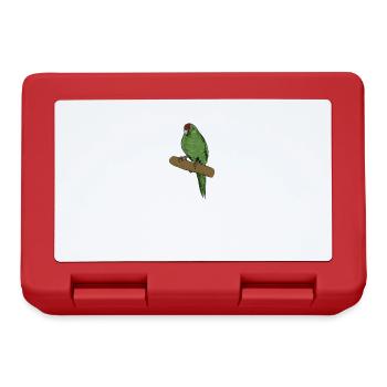 Goat Parakeet I Parakeet Motif for Bird Holder - Lunchbox - red - Front