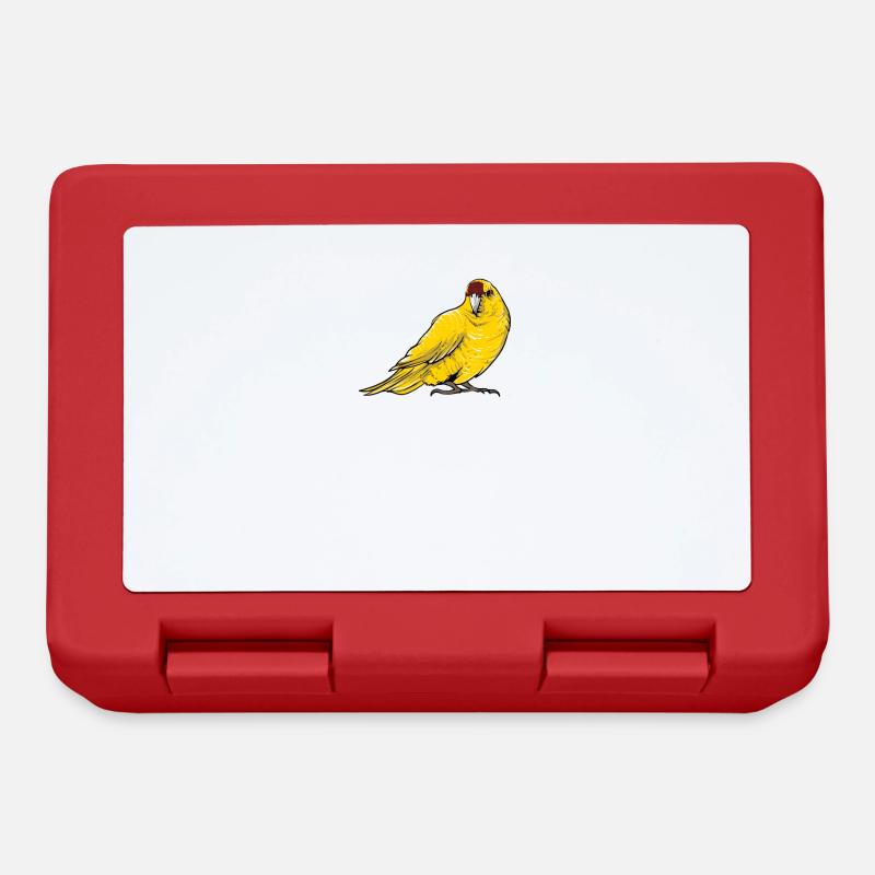 Perruche de chèvre I Motif de perruche pour porte-oiseau - Boîte à goûter - rouge