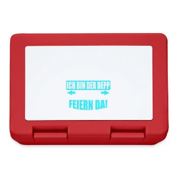 Junggesellenabschied Poltern Polterabend JGA - Brotdose - Rot - Vorne