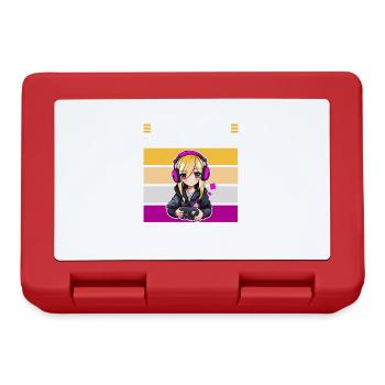Gaming Console PC Gamer Girl Gamer Girl - Lunchbox - red - Front