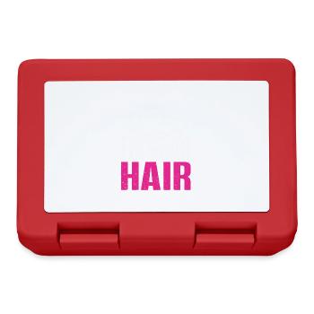 Drôle de coiffeur Cadeau Styliste Coiffeur - Boîte à goûter - rouge - Devant