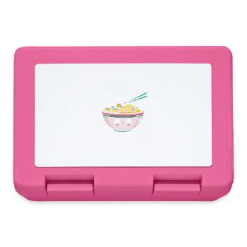 Ramen Geschenk Japanische Nudelsuppe Ramen - Brotdose - Pink - Vorne