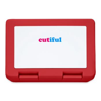Cutiful My Blend Between Cute and Beautiful - Lunchbox - red - Front