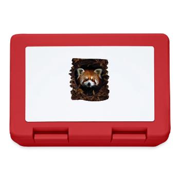 Little Panda realistic Red Panda Pandas - Lunchbox - red - Front