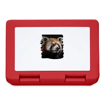 Little Panda realistic Red Panda Pandas - Lunchbox - red - Front