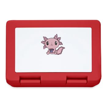 Coffee Cute Axolotl - Lunchbox - red - Front