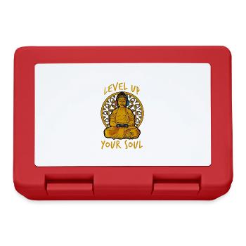 Buddha with Gamepad Spiritual Gamer - Lunchbox - red - Front