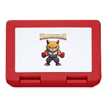 Muskelkater Bodybuilding Kraftsport Fitness Meme - Brotdose - Rot - Vorne