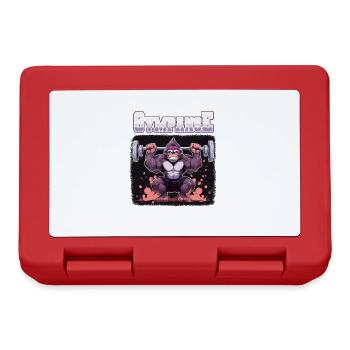Gympanse Bodybuilding Weight Training Fitness Memes - Lunchbox - red - Front