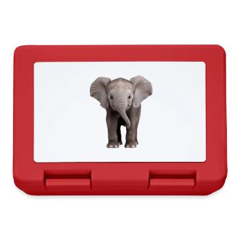 Baby Elephant Elefant - Lunchbox - red - Front