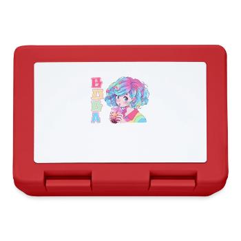 Anime and Boba Bubble Tea - Lunchbox - red - Front
